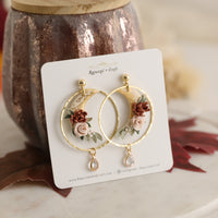 BLOOMING MOON CRYSTAL earrings