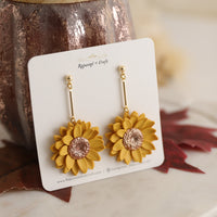 FULL SUNFLOWER earrings