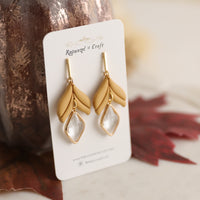 ELEGANT DEW LEAVES earrings
