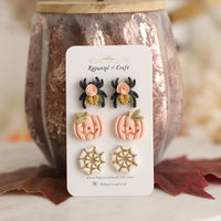 PUMPKINS & SPIDERS stud set