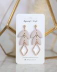 Emma Crystal Leaf dangle earrings