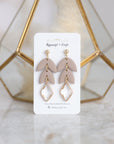 Emma Crystal Leaf dangle earrings