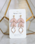 Emma Crystal Leaf dangle earrings