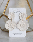 Lilian Duo Flower dangle earrings