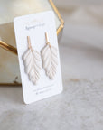 Featherly drop earrings - Rapunzel & Croft