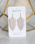 Featherly drop earrings - Rapunzel & Croft