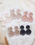 Lilian Duo Flower dangle earrings