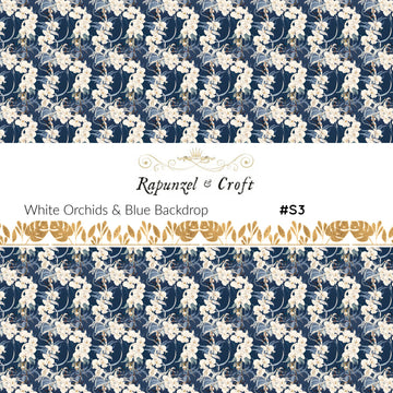 White Orchids Transfer Sheet #S3