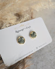 Stardust druzy clay studs