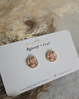 Stardust druzy clay studs