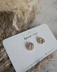 Stardust druzy clay studs