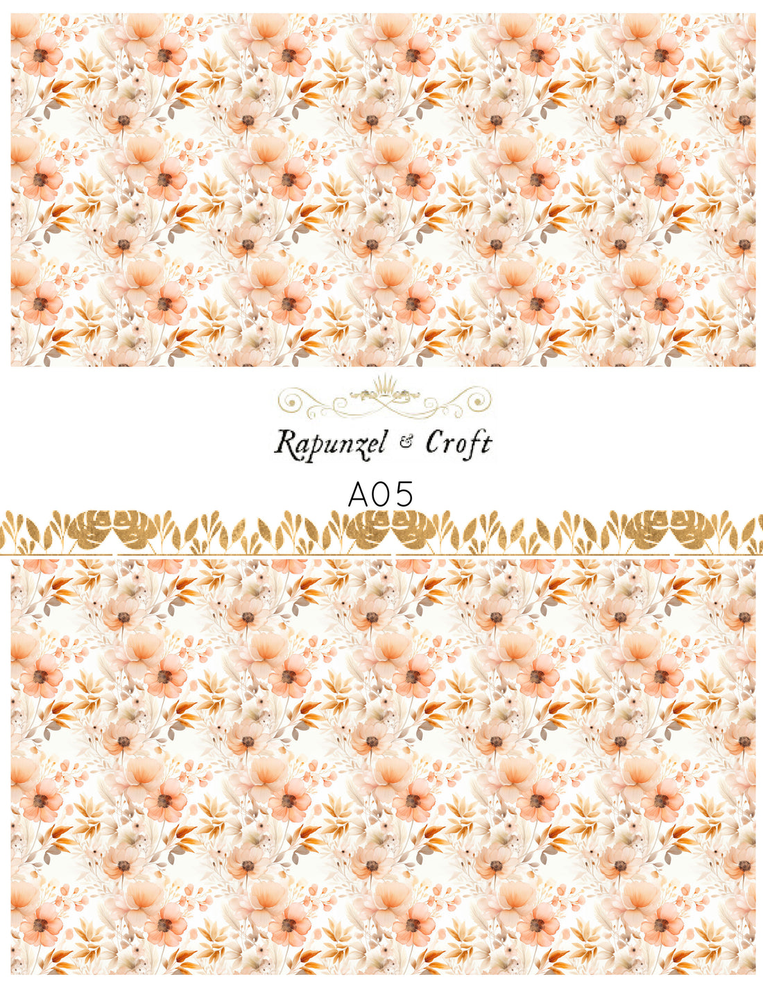 Cozy Autumn Poppies Transfer Sheet - A05