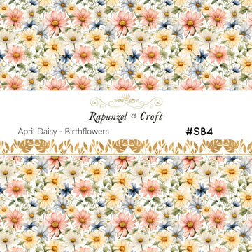 April Daisy Transfer Sheet #SB4