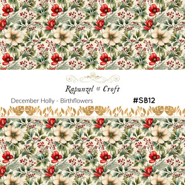 December Holly Transfer Sheet #SB12