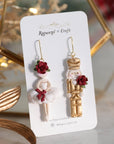 Nutcracker + Ballerina mismatch earrings