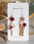 Nutcracker + Ballerina mismatch earrings