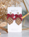 Cozy Pinecone Ornament earrings