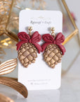 Cozy Pinecone Ornament earrings