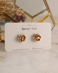 Fancy Christmas Bow studs