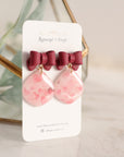 Dewy Hearts & Bows earrings