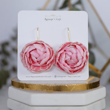 SPRING PEONY dangle earrings