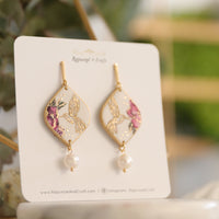 HUMMINGBIRD PEARL dangle earrings