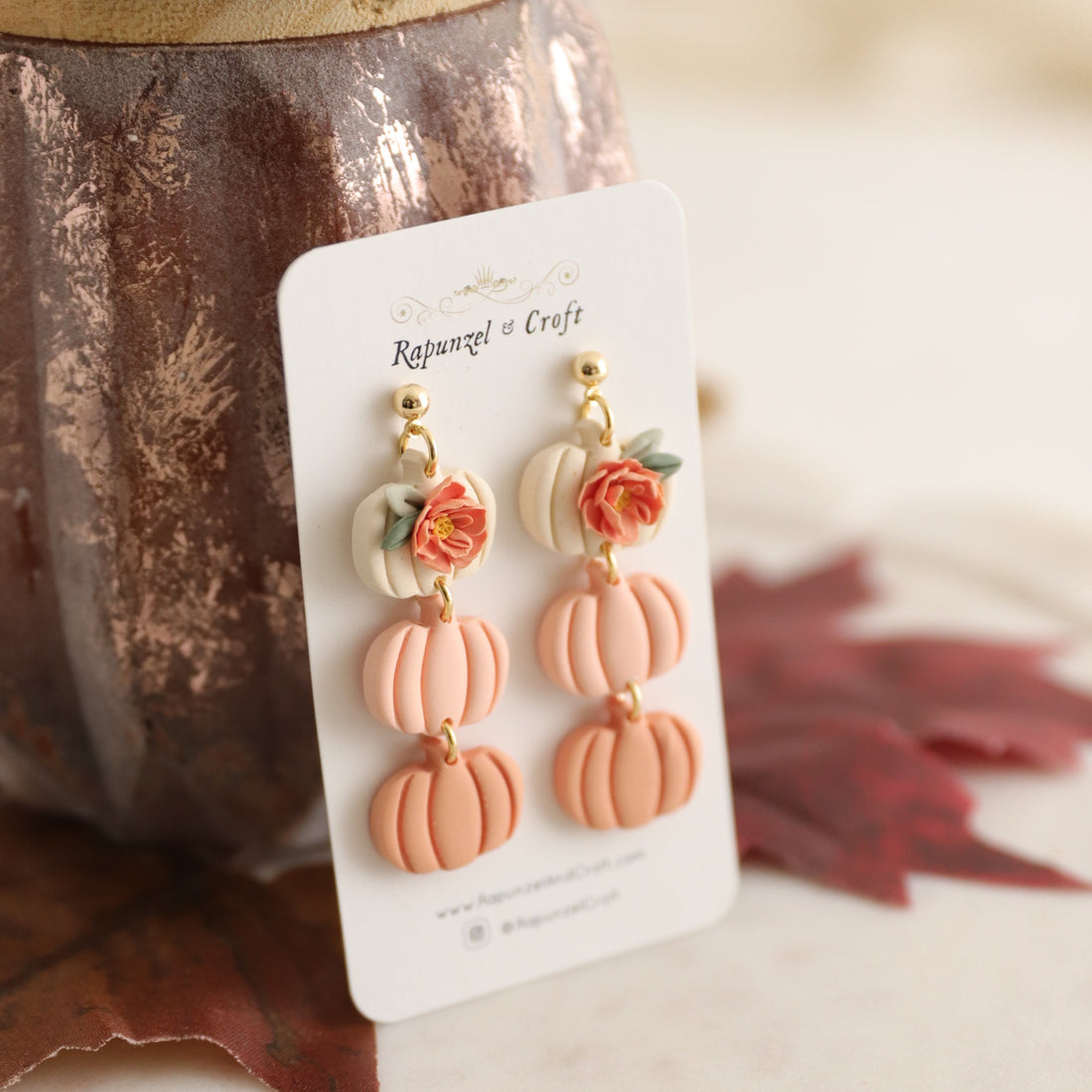 PUMPKIN CASCADE earrings