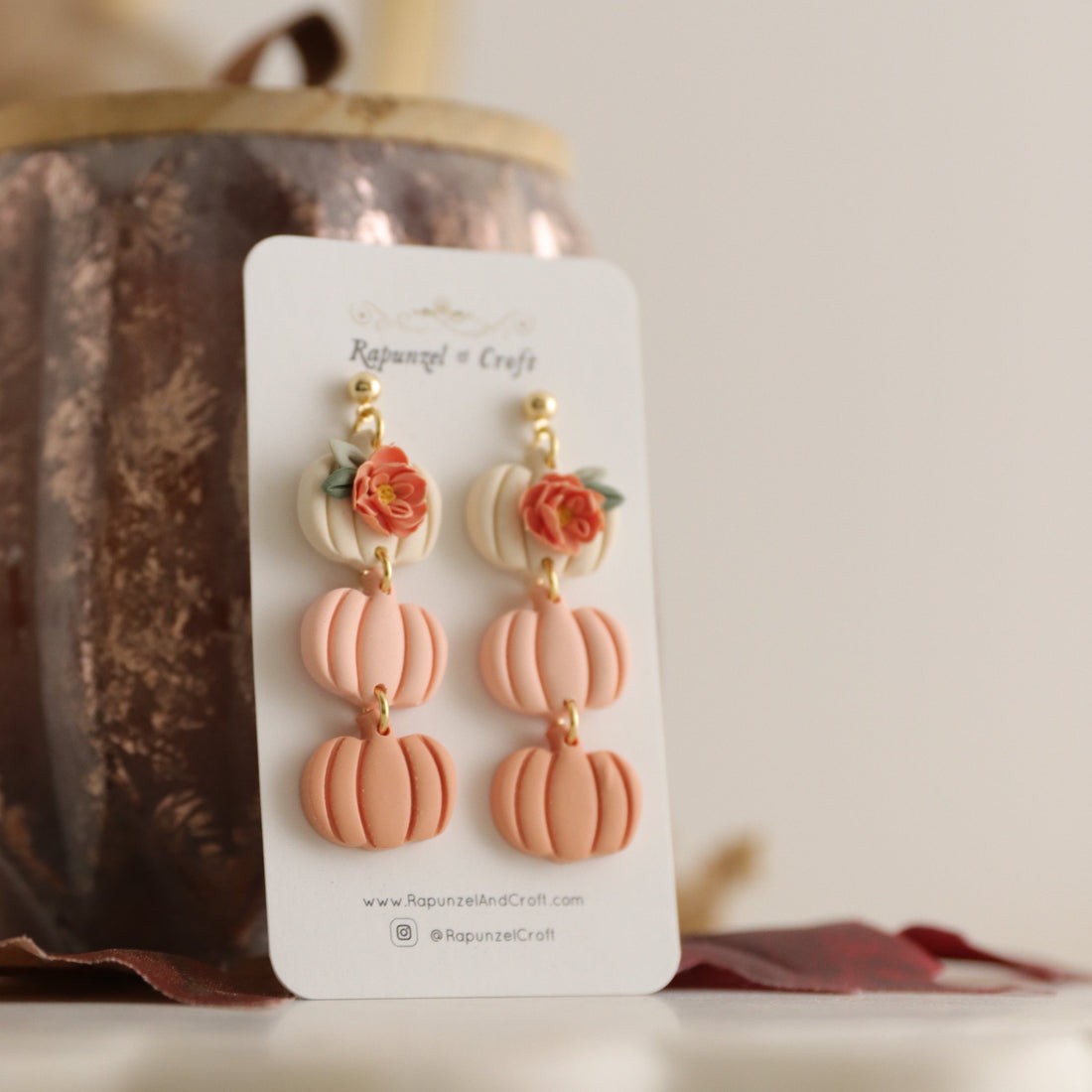 PUMPKIN CASCADE earrings