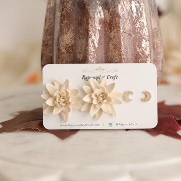 ELLIE LINEN studs