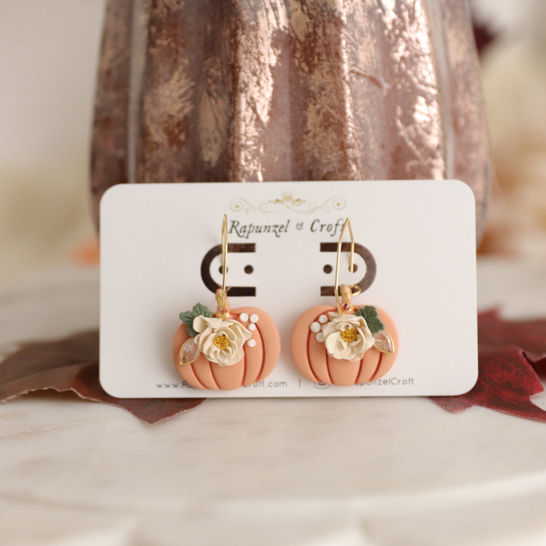 ELEGANT PUMPKINS earrings