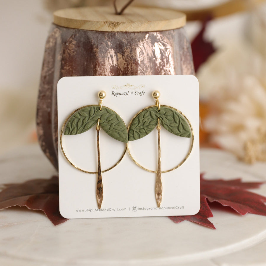 AVALINE FALL GREENS earrings