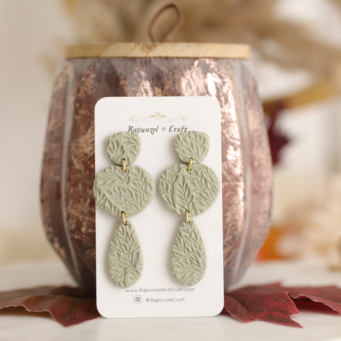 FADING FOLIAGE earrings