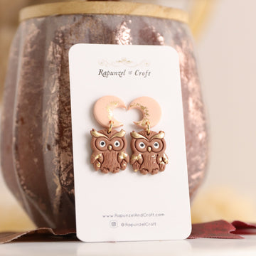 MOONLIGHT OWL earrings