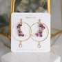 WISTERIA MOON DROP earrings