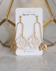 Sasha Floating Flower dangle earrings