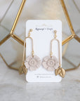 Sasha Floating Flower dangle earrings