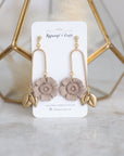 Sasha Floating Flower dangle earrings