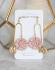 Sasha Floating Flower dangle earrings