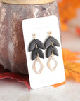 EMMA crystal leaf earrings