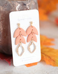 EMMA crystal leaf earrings