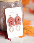 EMMA crystal leaf earrings