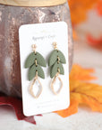 EMMA crystal leaf earrings