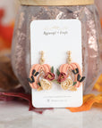 POPPI Pumpkin Floral Butterfly earrings