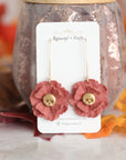 SKULL FLOWER earrings