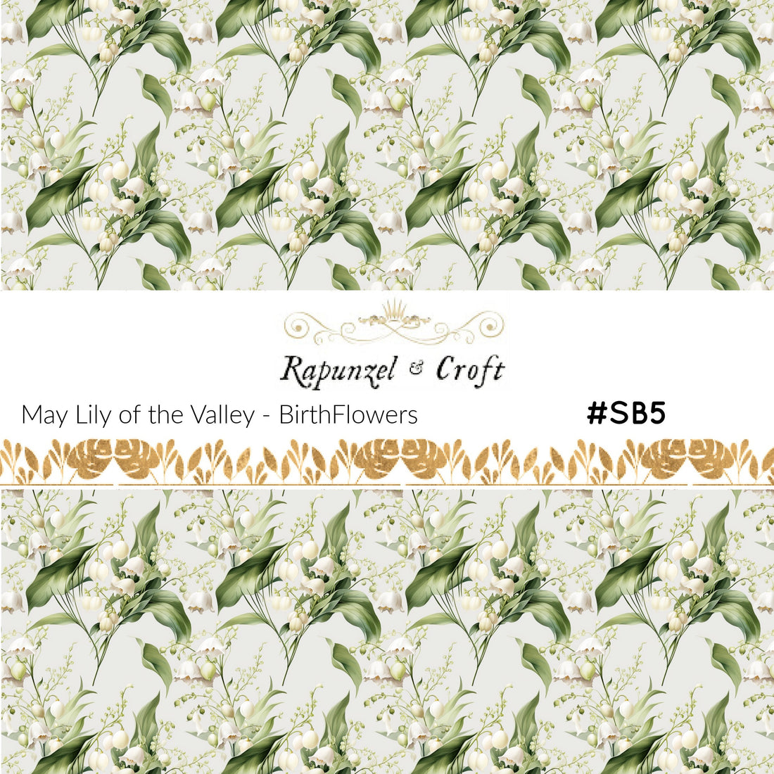 May Lily of the Valley Transfer Sheet #SB5