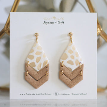 MACKAYLA NEUTRAL drop earrings